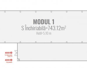 Hala depozitare sau productie743 mp, 145mp birouri, Someseni - Aeroport